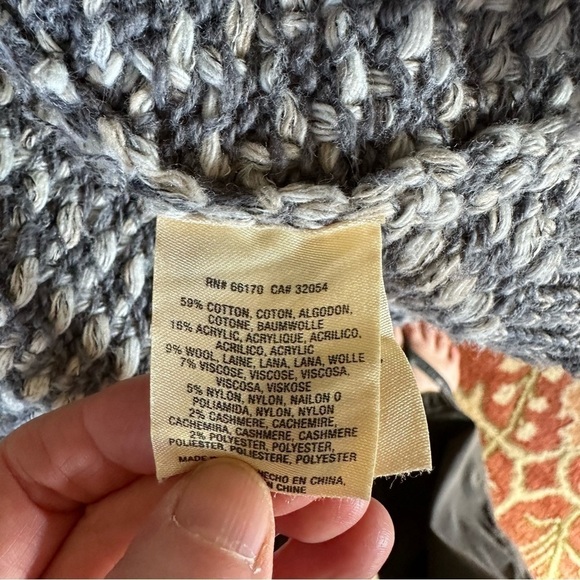 Anthropologie Angel of the North Single Button Asymmetric Knit Cardigan sz M    - Picture 12 of 12